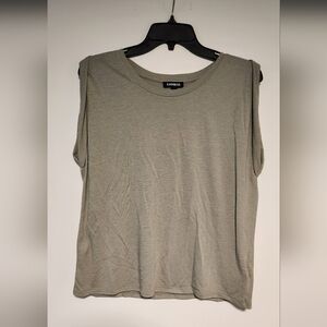 Express Women's Sage Sleeveless Top